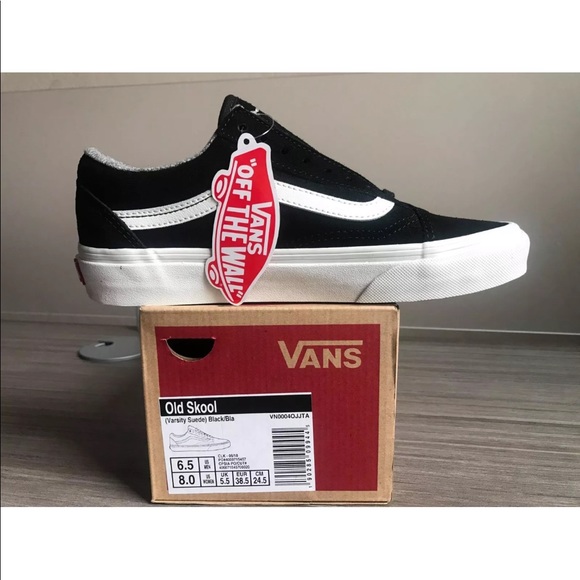 Vans Women’s Old Skool Varsity Suede Skate Shoes - Picture 8 of 8